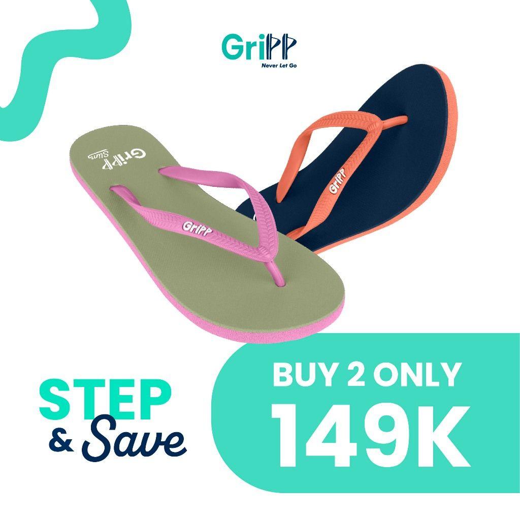 GriPP Step And Save - Slim Green Sage Pink Peony UK 5 x Slim Blue Midnight Brown Rock